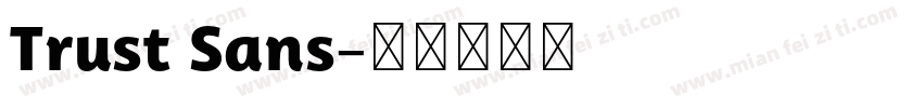 Trust Sans字体转换
